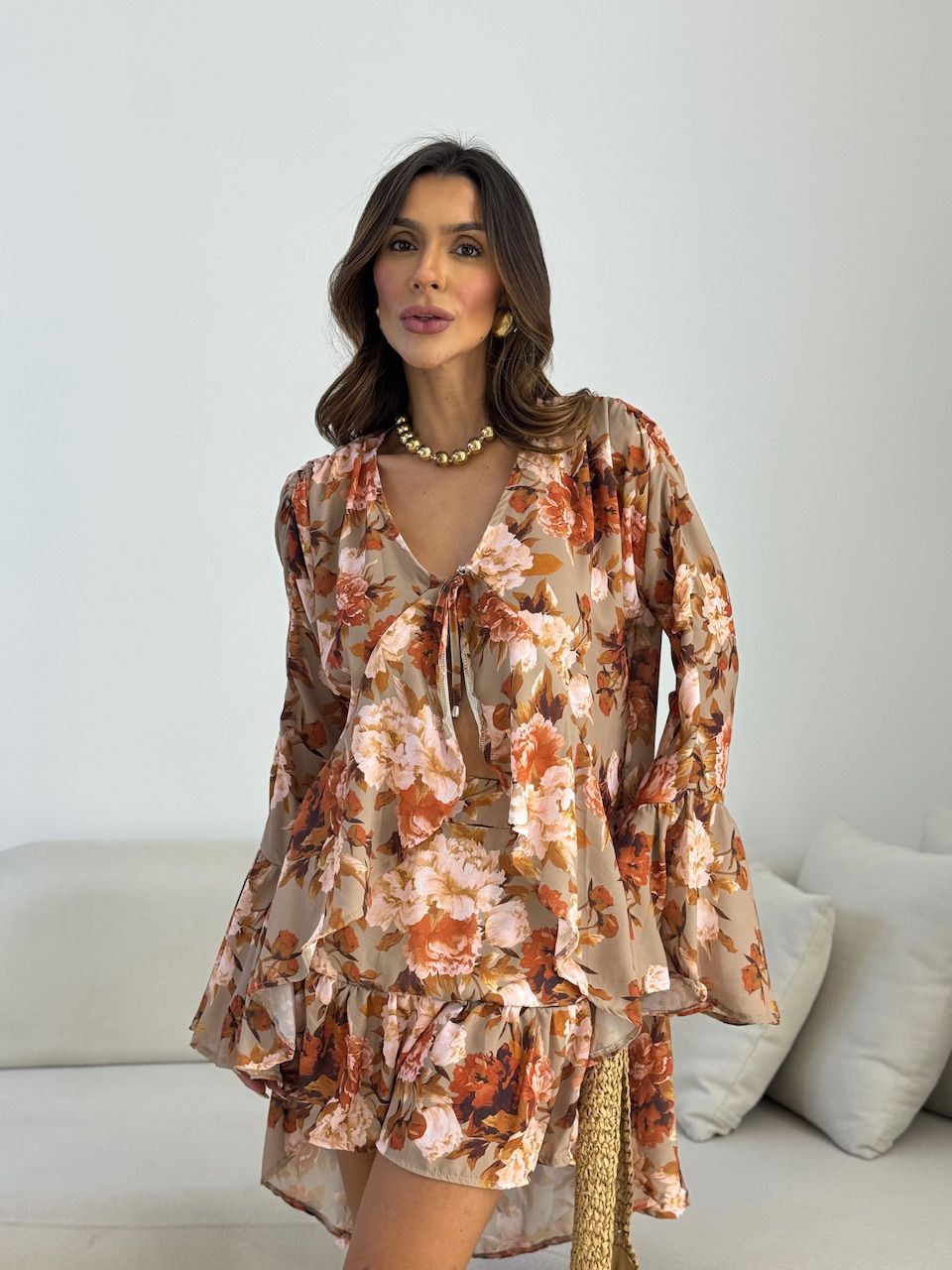 CONJUNTO ANA LIA BATA CAQUI