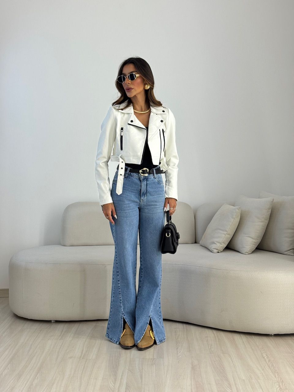 JAQUETA LETICIA COURO FAKE OFF