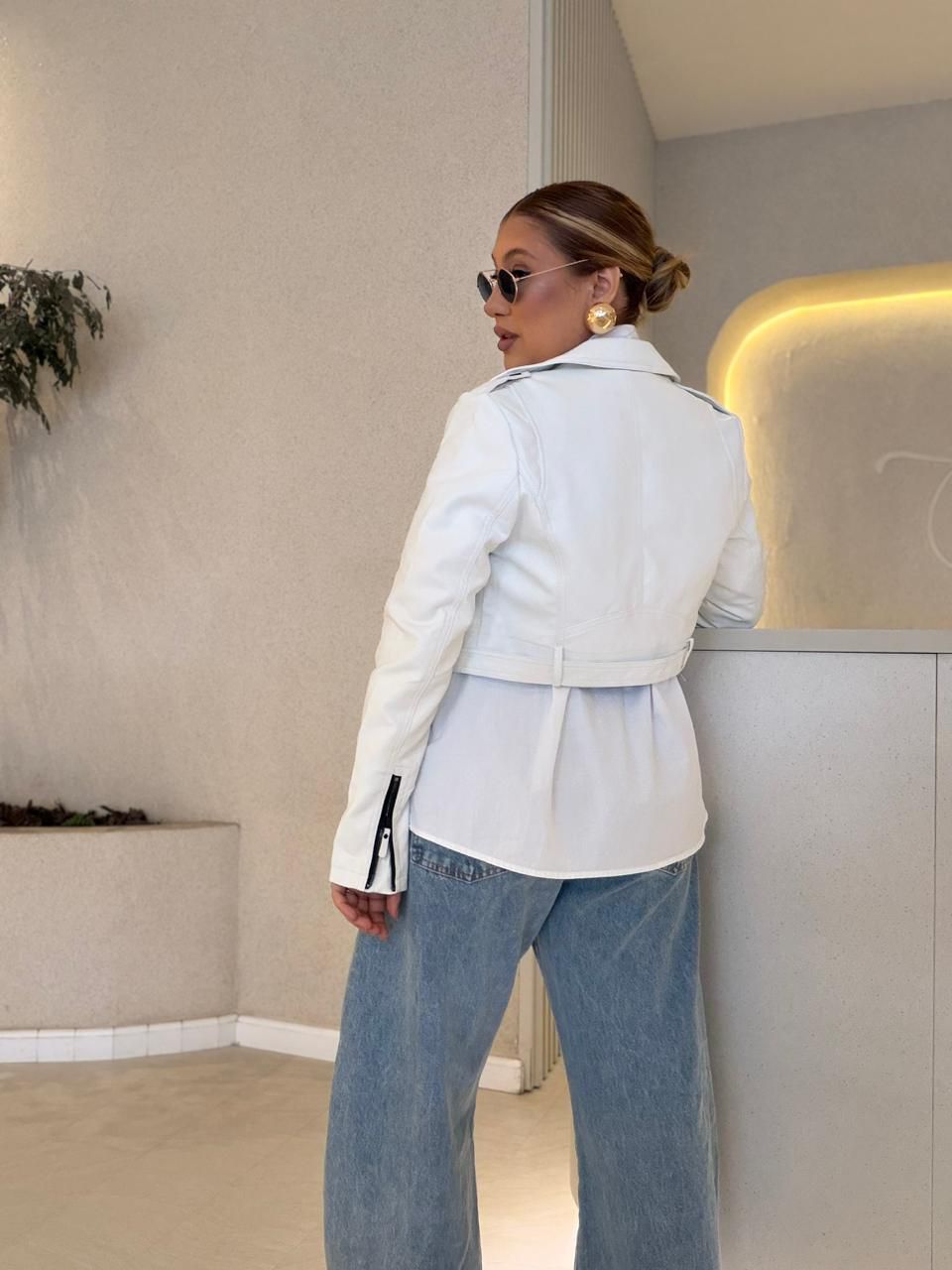 JAQUETA LETICIA COURO FAKE OFF