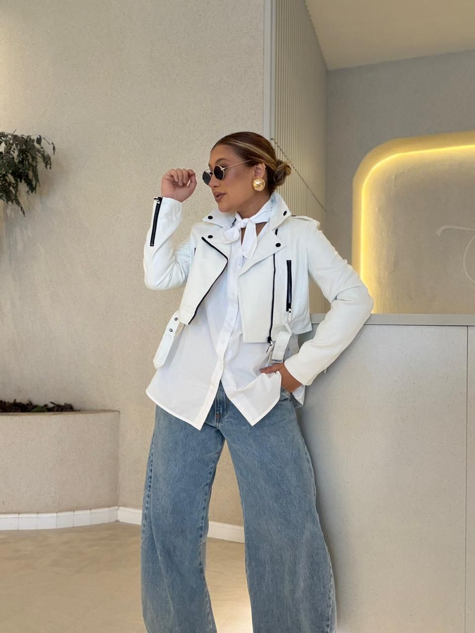 JAQUETA LETICIA COURO FAKE OFF