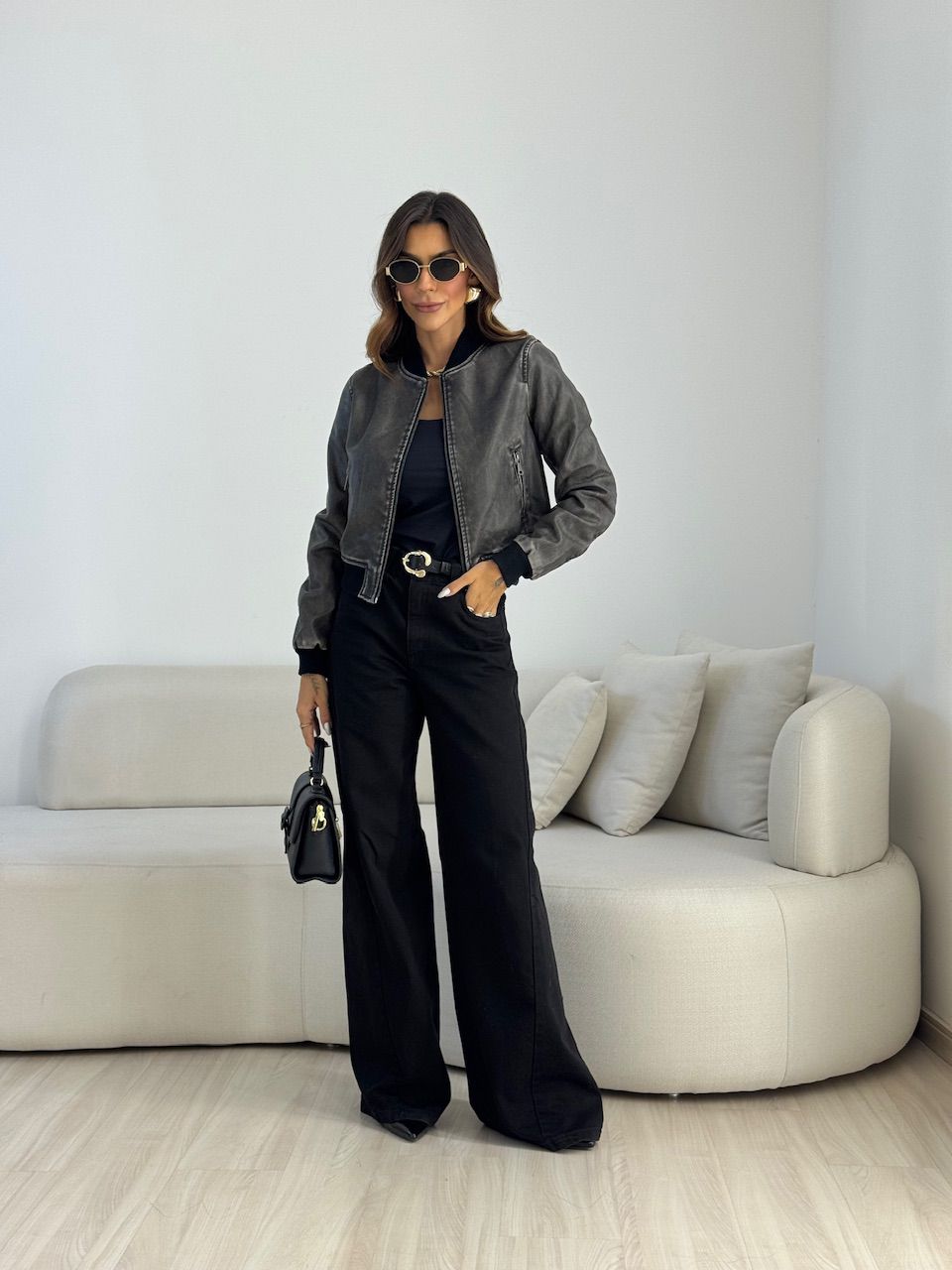 JAQUETA SARA PUNHOS CHUMBO