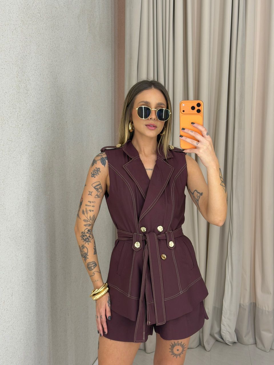 CONJUNTO ELLEN COLETE CAFÉ