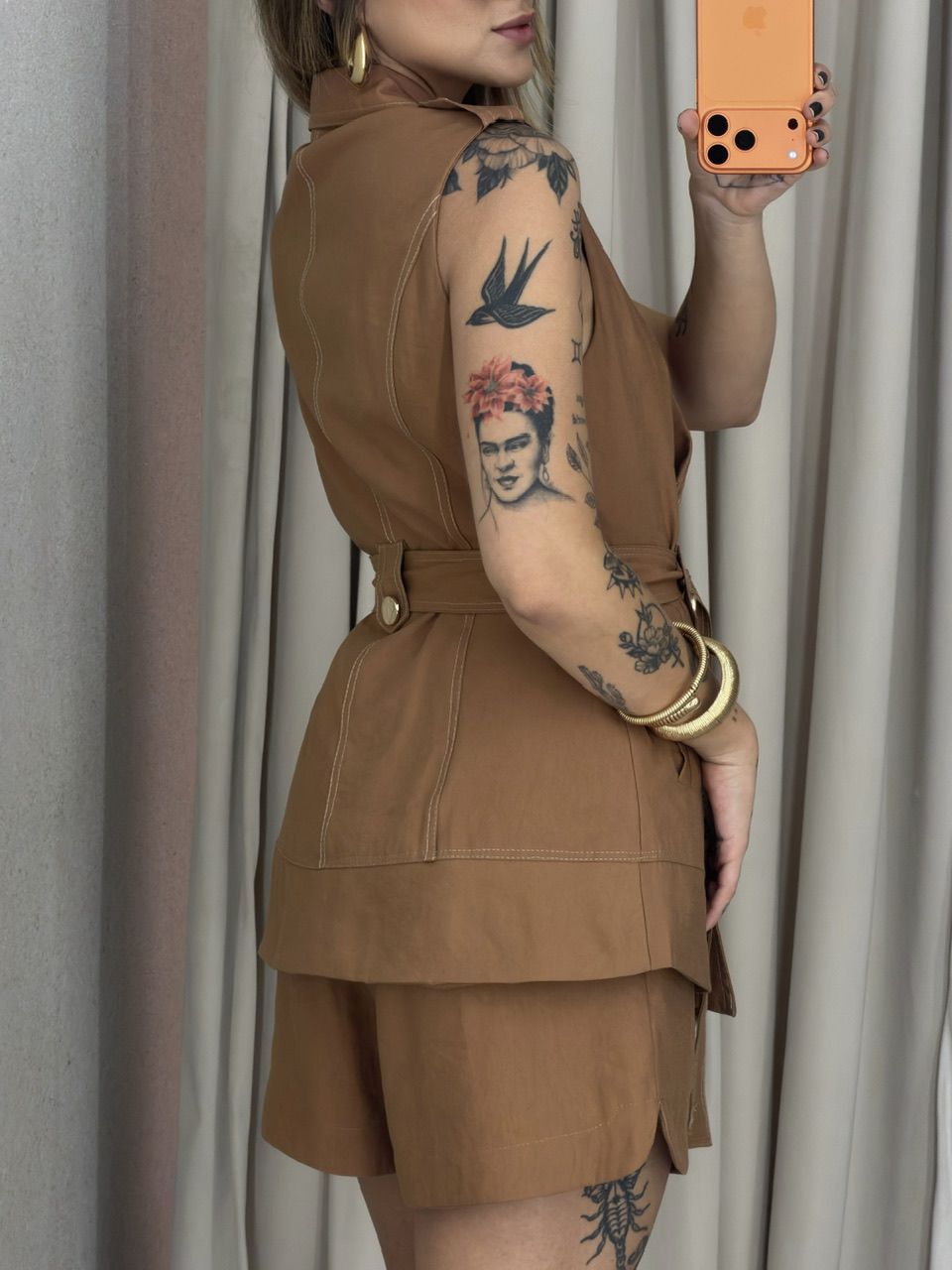 CONJUNTO ELLEN COLETE CARAMELO