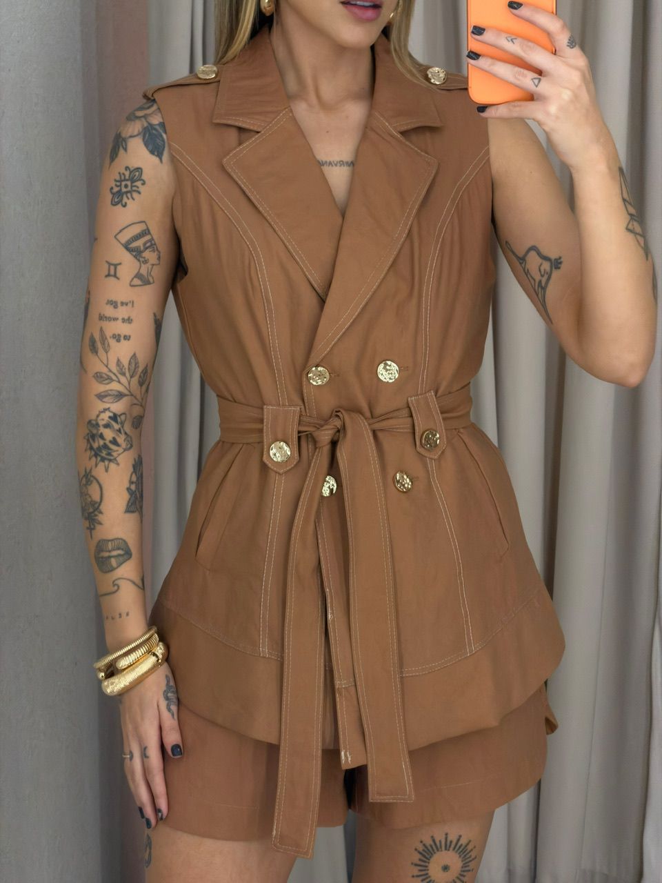 CONJUNTO ELLEN COLETE CARAMELO