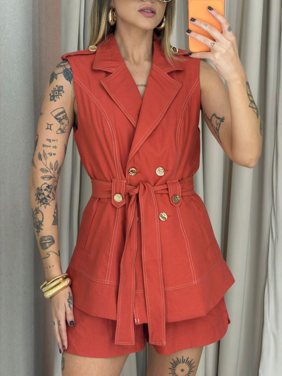 CONJUNTO ELLEN COLETE LARANJA