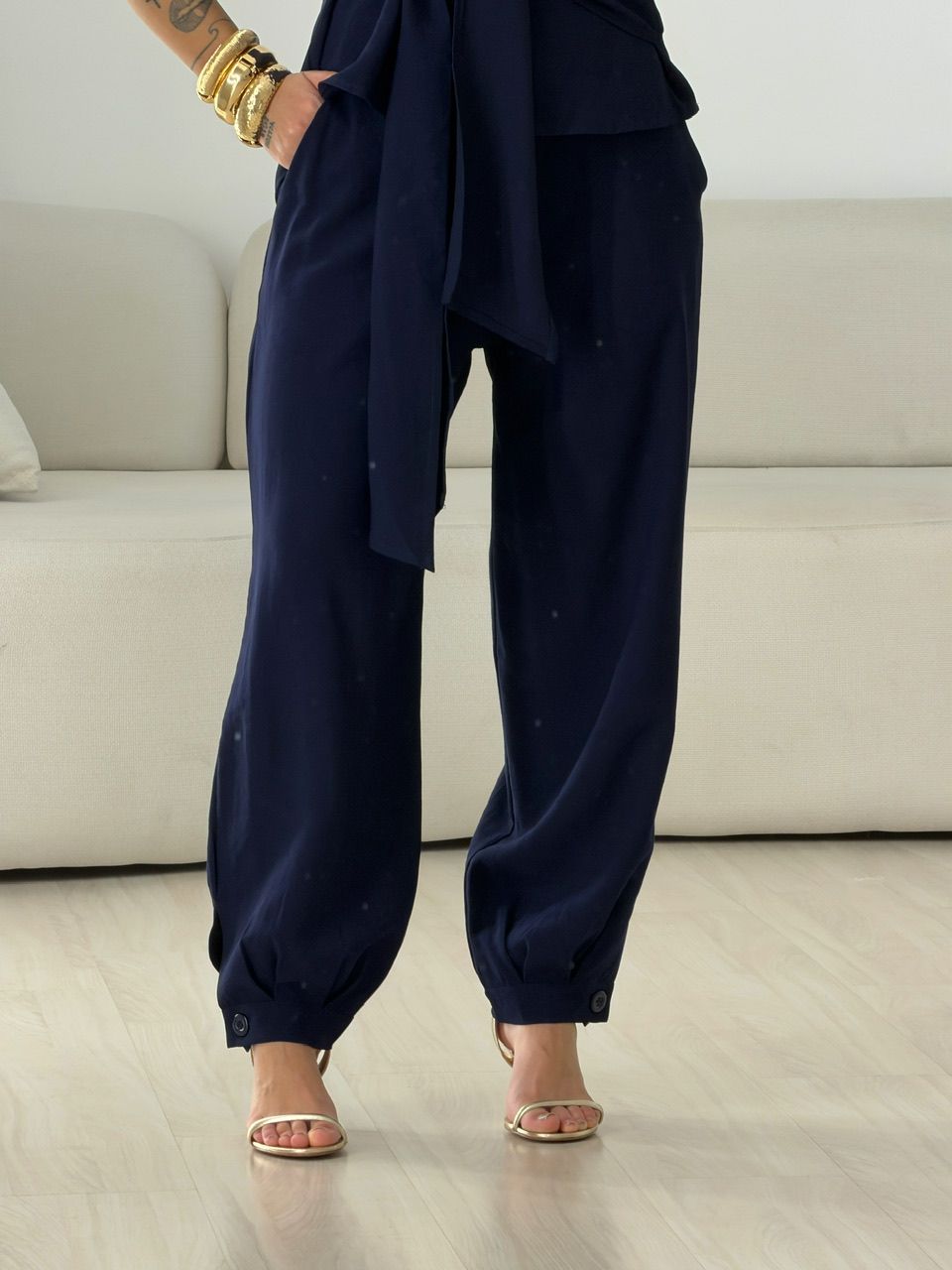 CONJUNTO TAILA NULA MANGA MARINHO