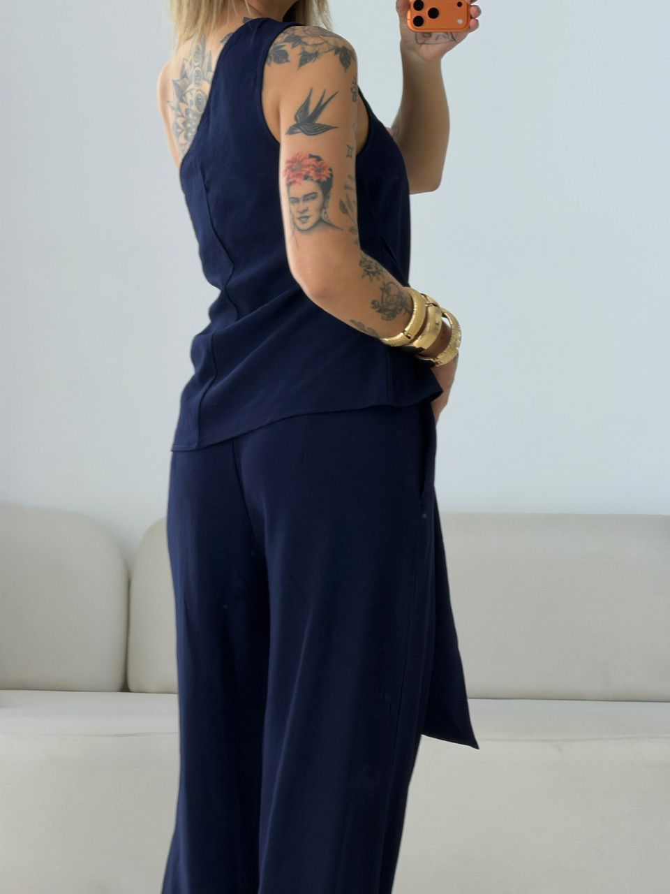 CONJUNTO TAILA NULA MANGA MARINHO