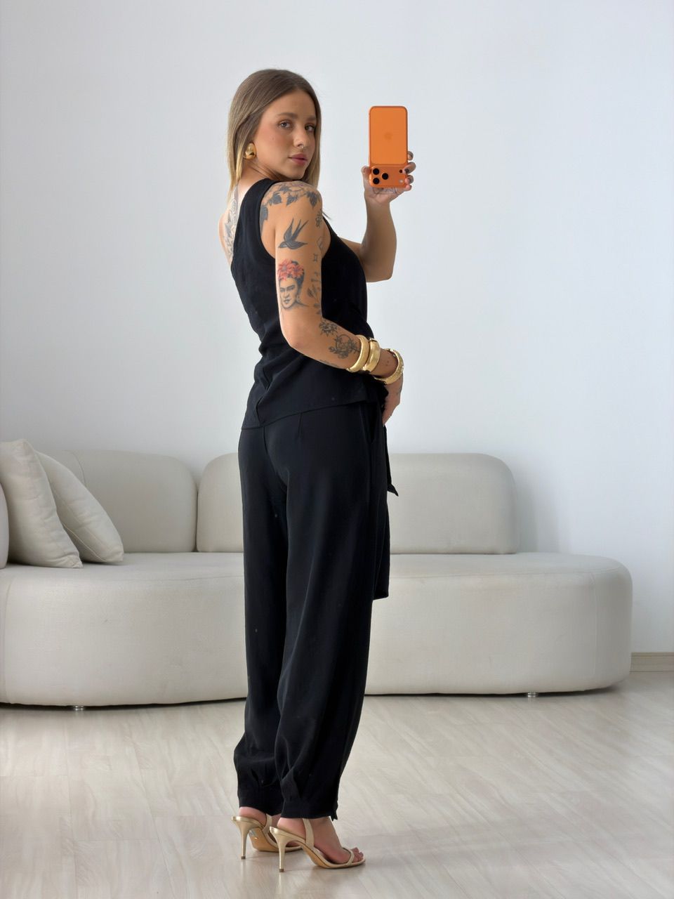 CONJUNTO TAILA NULA MANGA PRETO