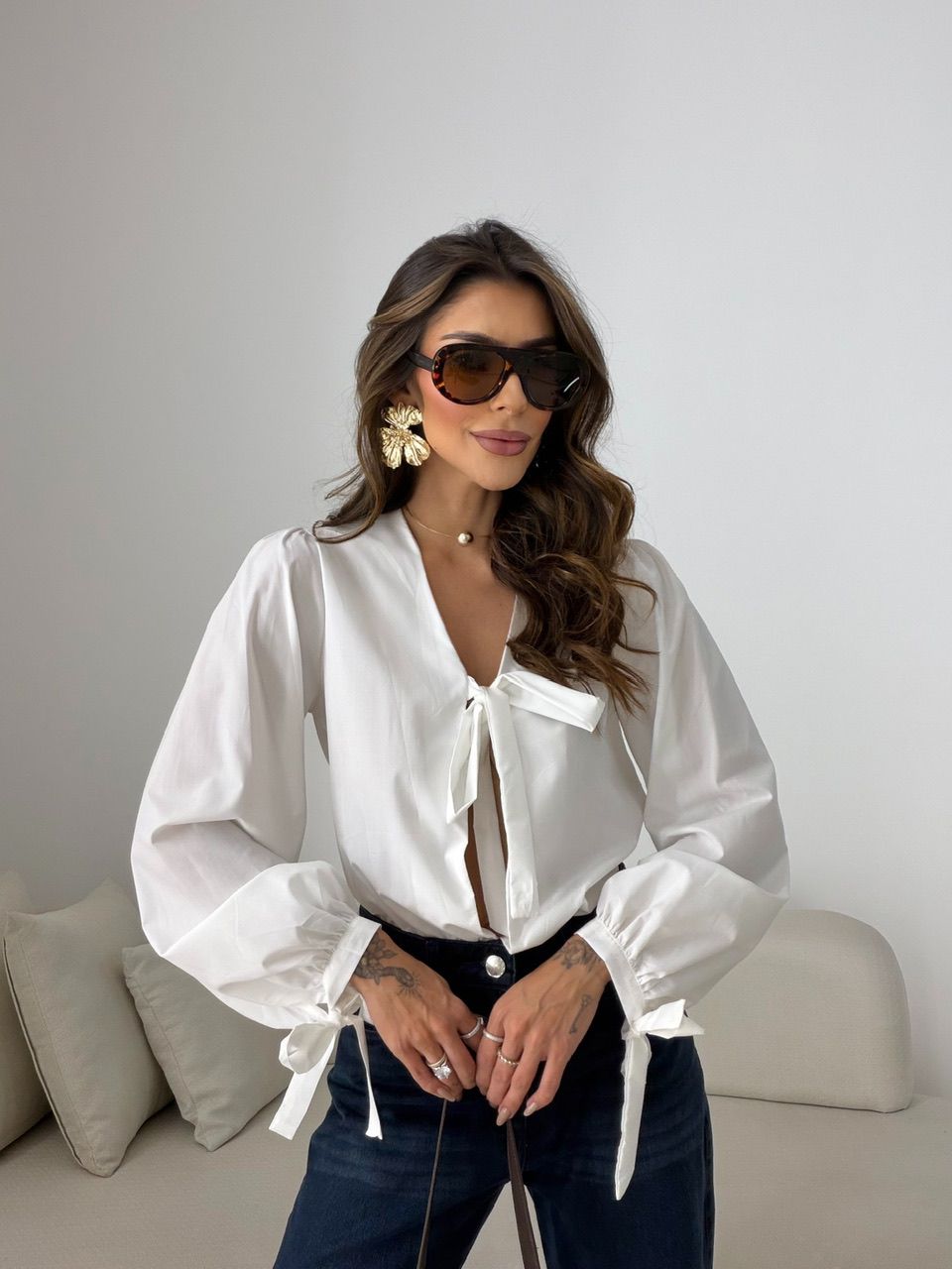 BODY CLAUDIA AMARRAÇÃO OFF - 0079340048 - CAROLLA FERRARO