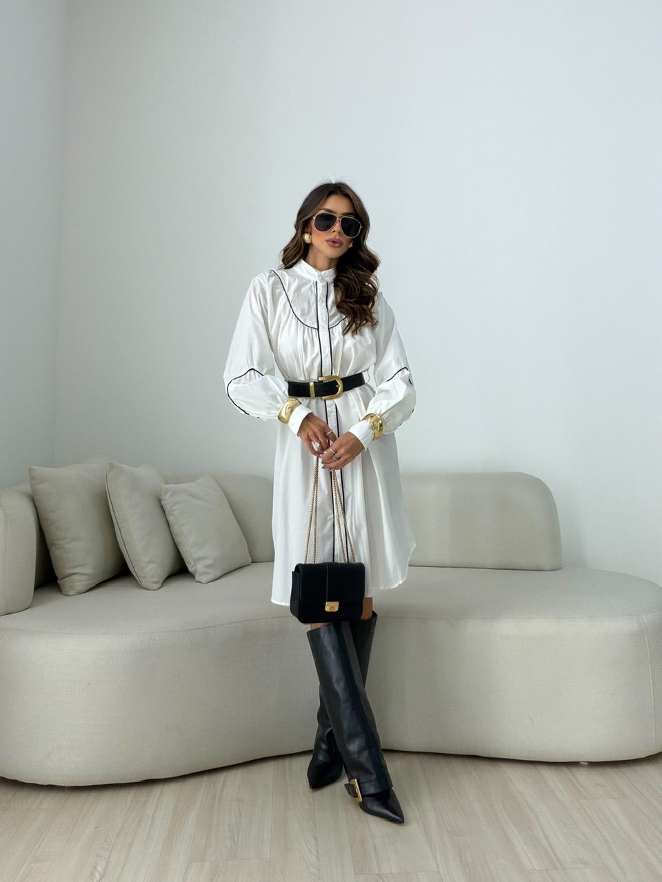 VESTIDO MANU CHEMISE OFF