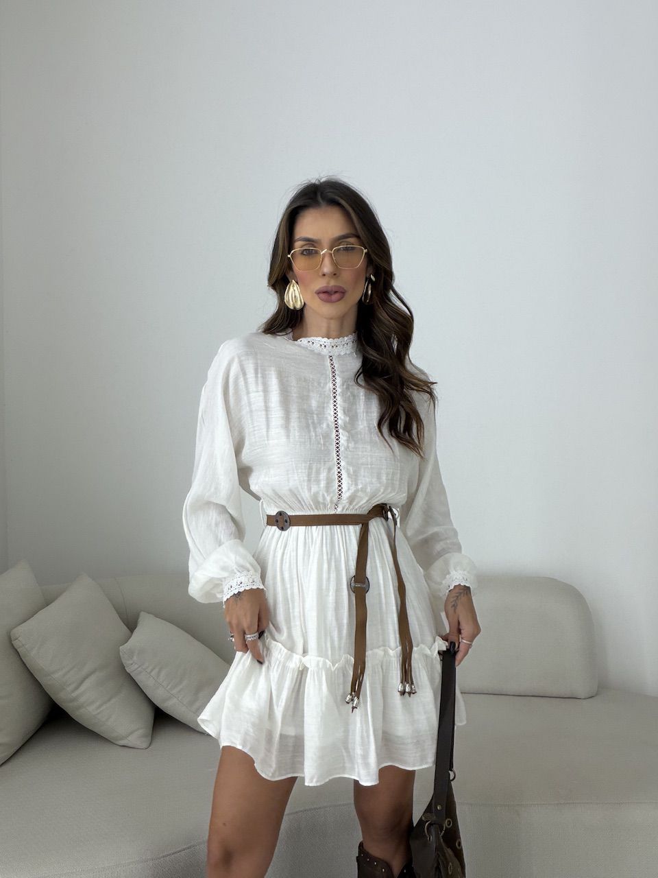 VESTIDO SAMIRA MANGA LONGA OFF