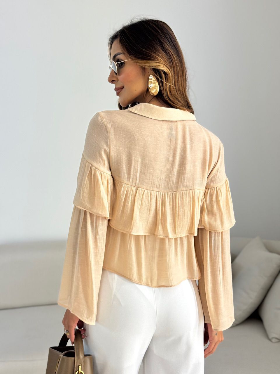 BLUSA FABIOLA BABADO NUDE