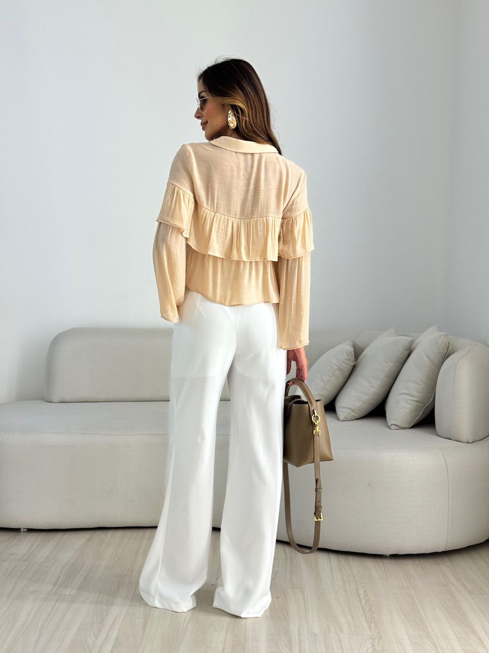 BLUSA FABIOLA BABADO NUDE
