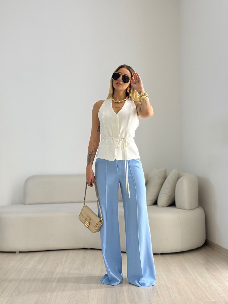 CALÇA LÊ PANTALONA AZUL
