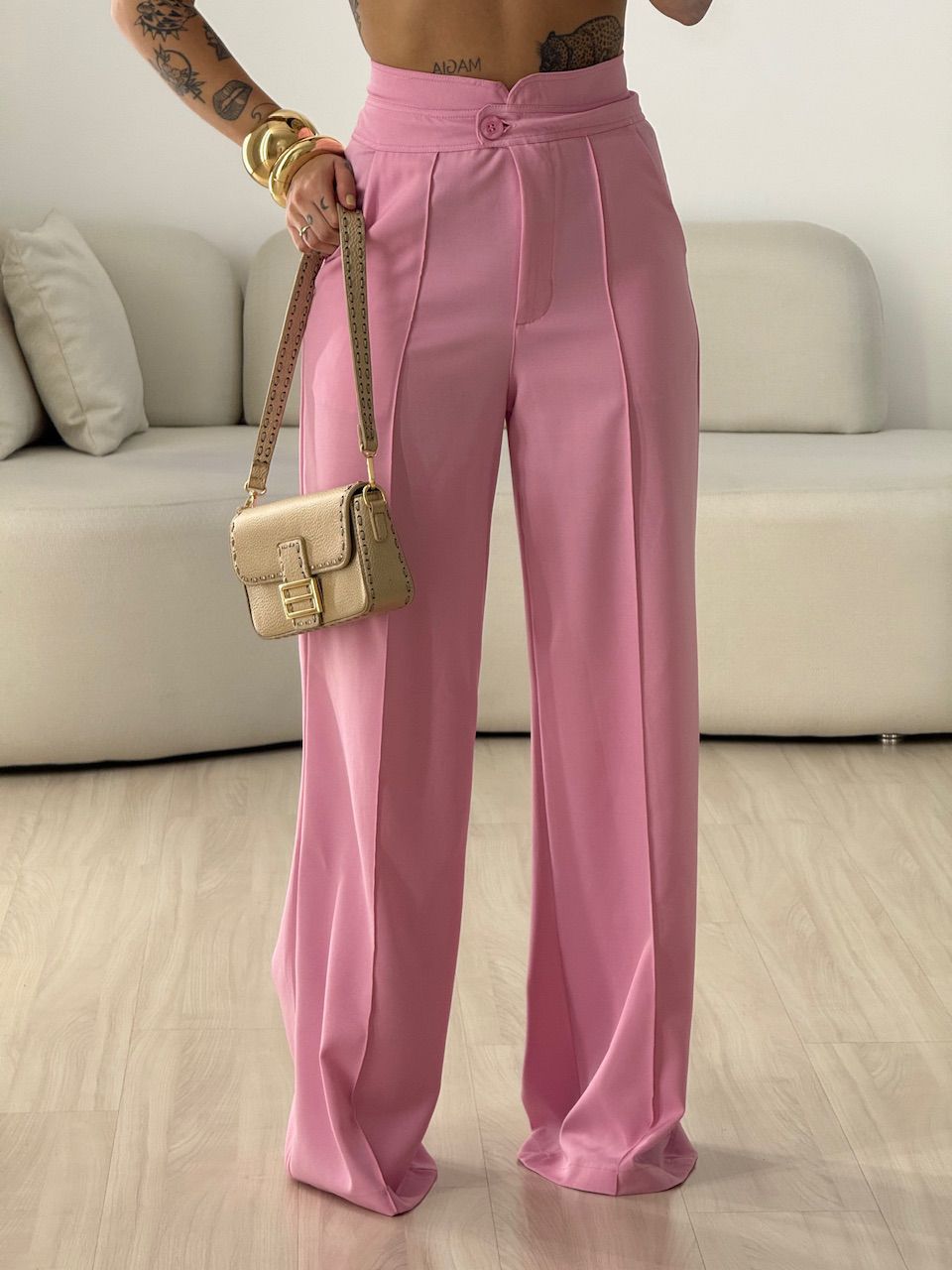 CALÇA LÊ PANTALONA ROSA
