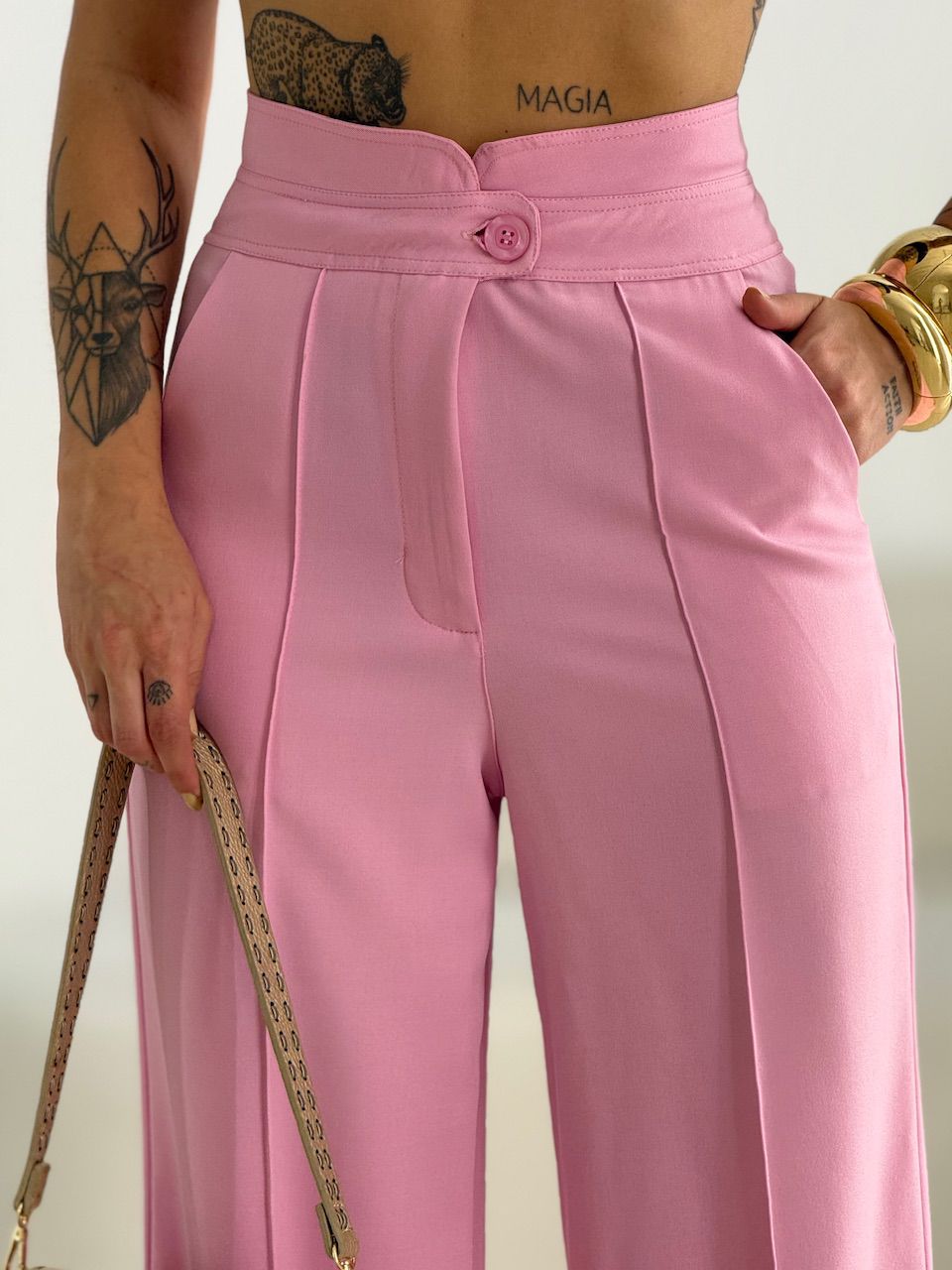 CALÇA LÊ PANTALONA ROSA
