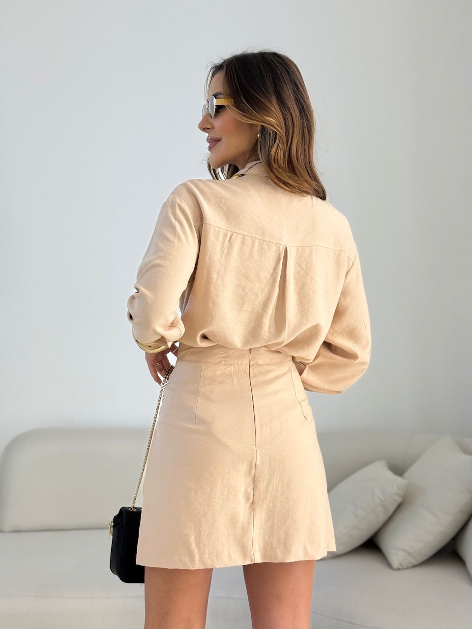 CONJUNTO CAMILE SHORT SAIA NUDE