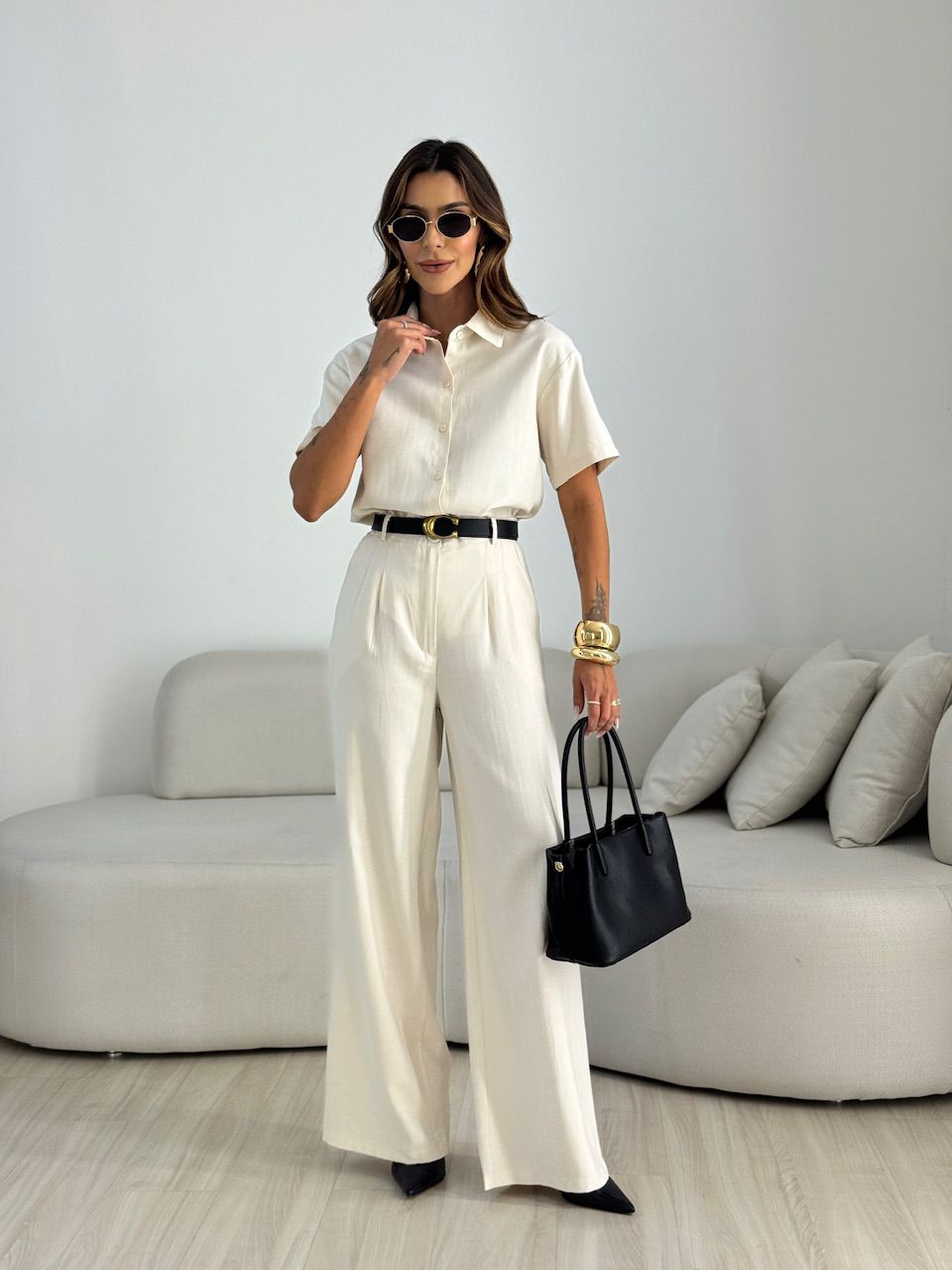 CONJUNTO SAMANTA CALÇA AREIA