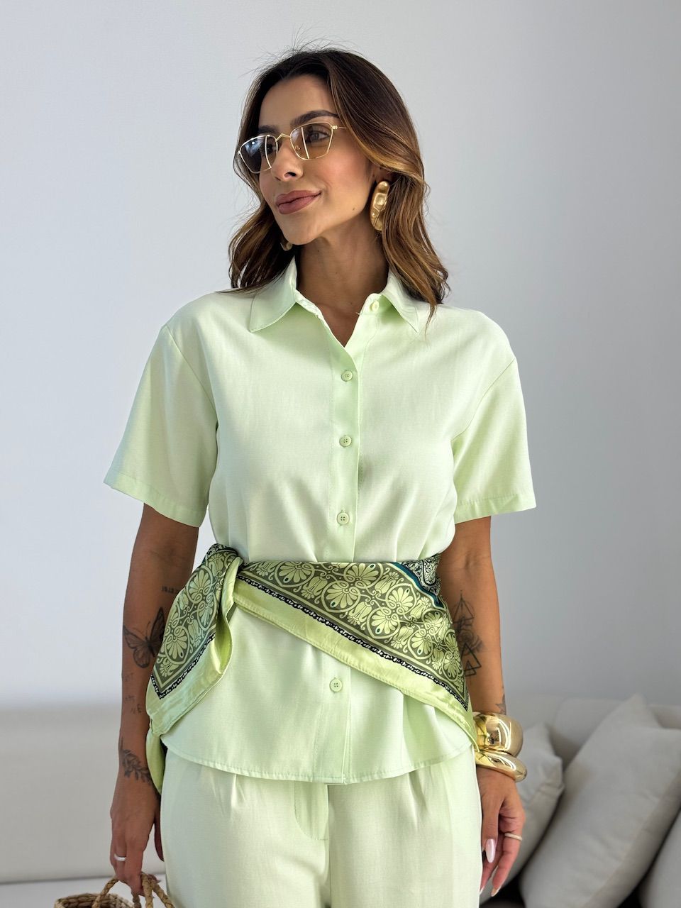 CONJUNTO SAMANTA CALÇA BABY GREEN