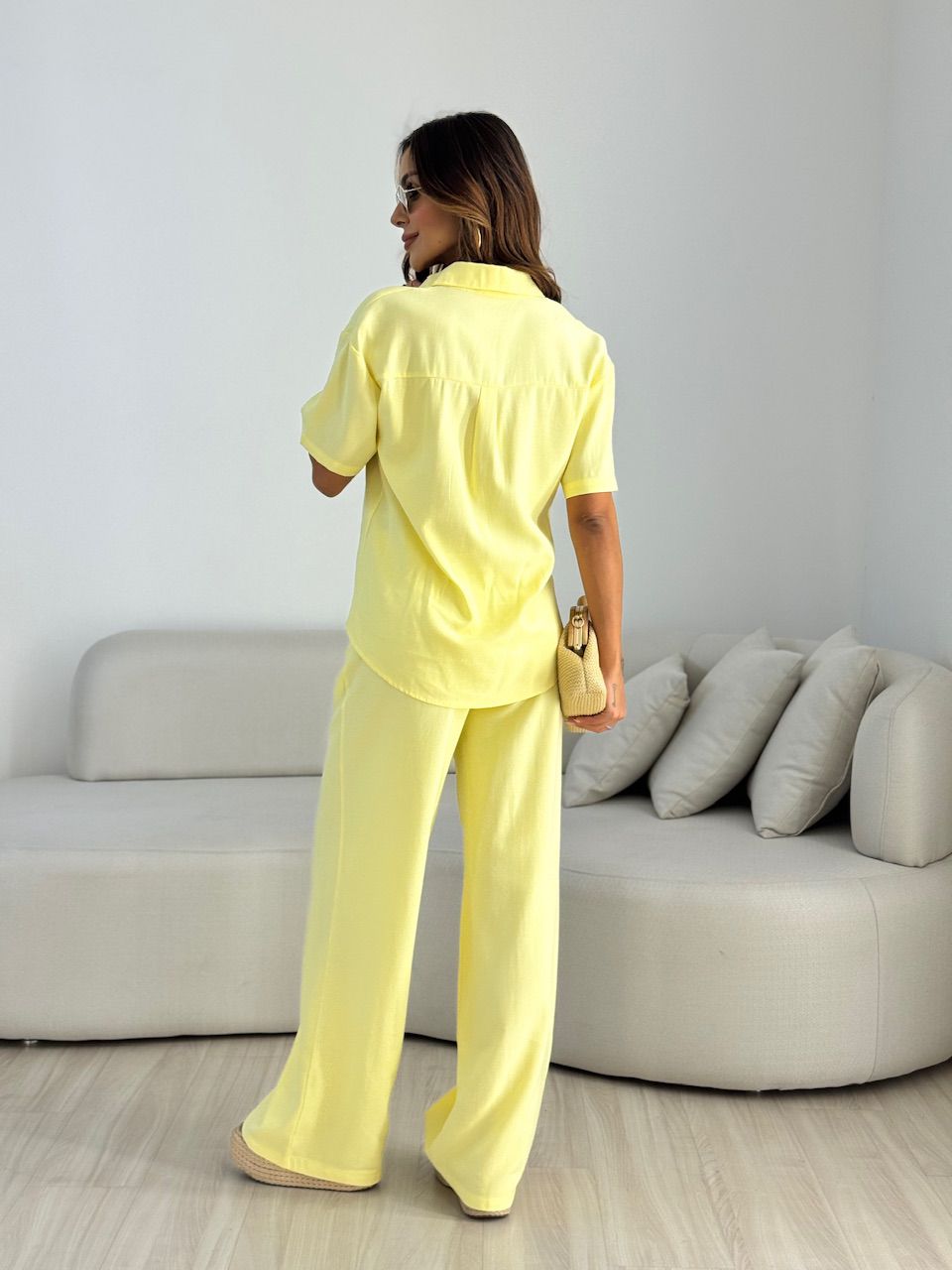 CONJUNTO SAMANTA CALÇA YELLOW BUTTER