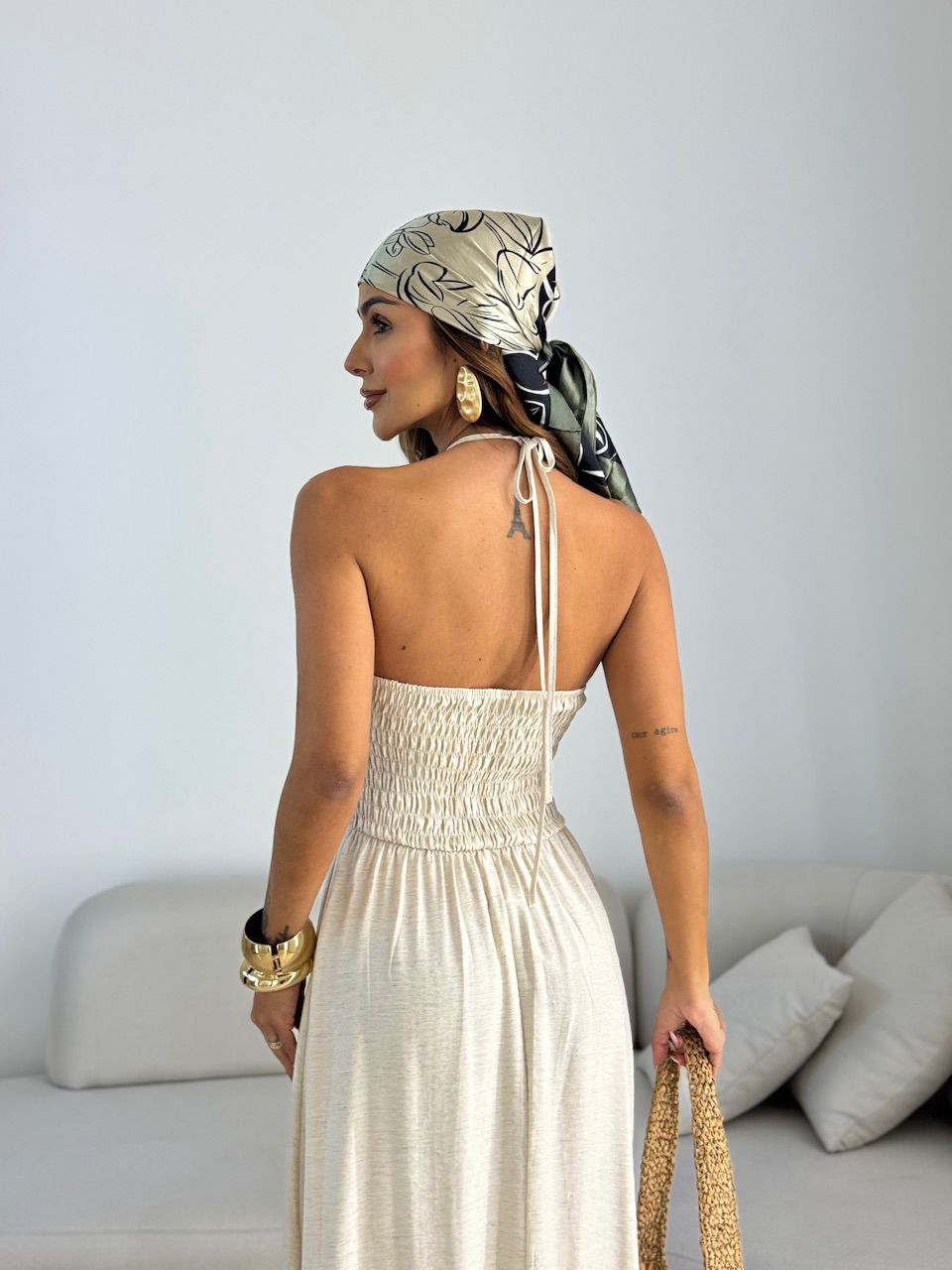 VESTIDO JOSI LONGO CRU