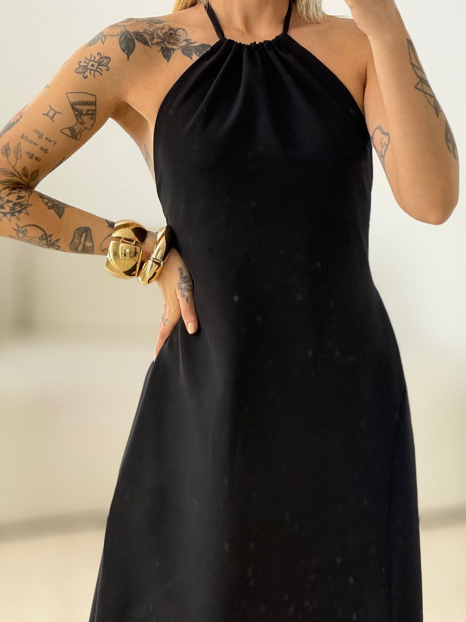 VESTIDO LORENA FRENTE ÚNICA preto