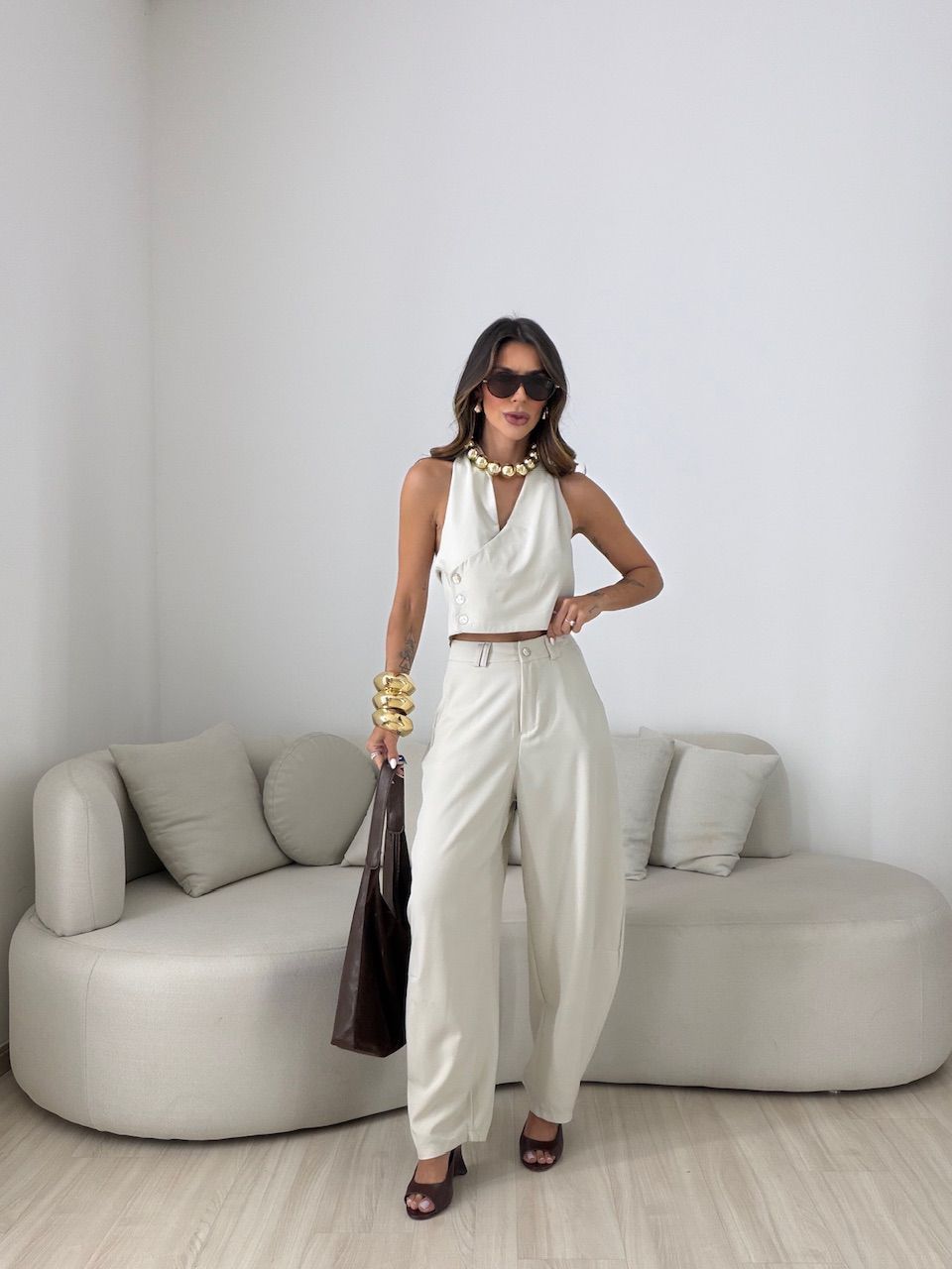 CONJUNTO ANANDA CALÇA CINZA