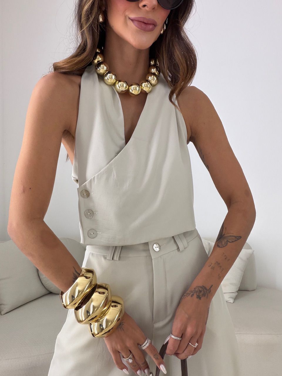 CONJUNTO ANANDA CALÇA CINZA