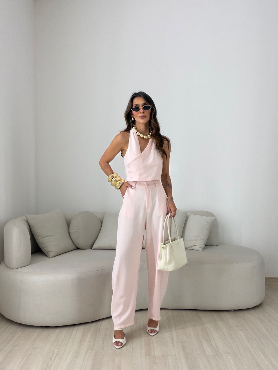 CONJUNTO ANANDA CALÇA ROSA