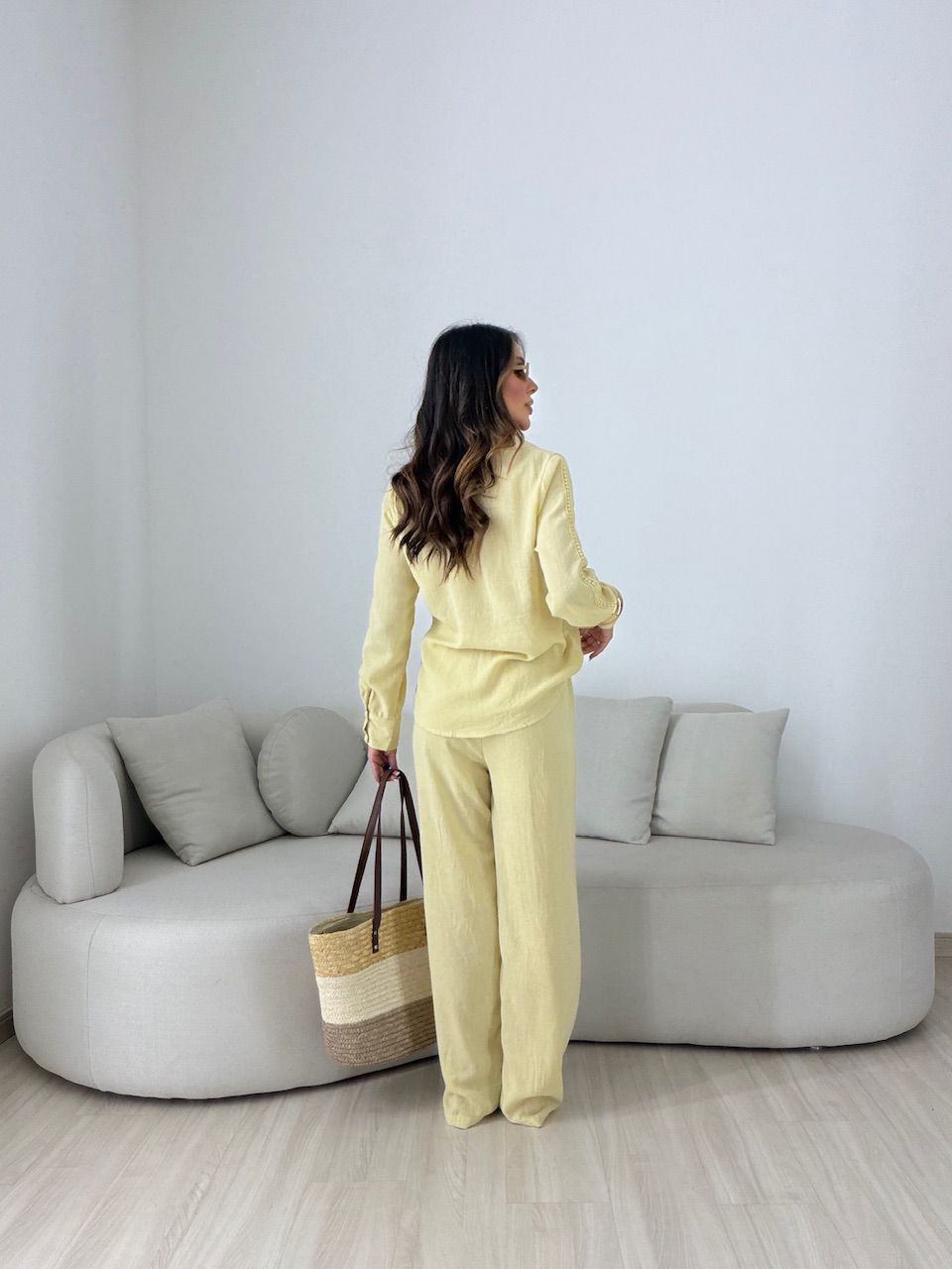 CONJUNTO JÉSSICA LINHO AMARELO