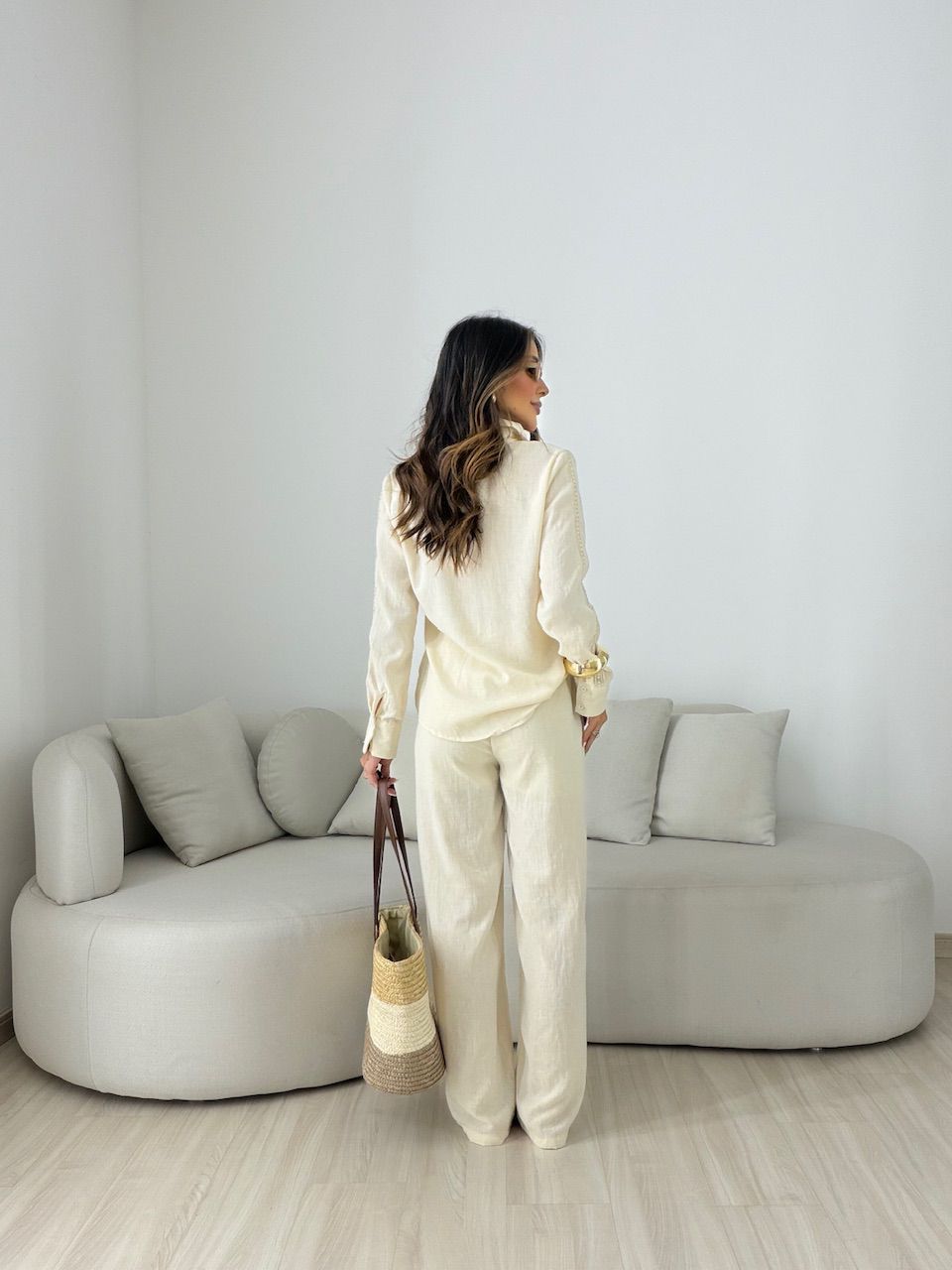 CONJUNTO JÉSSICA LINHO AREIA