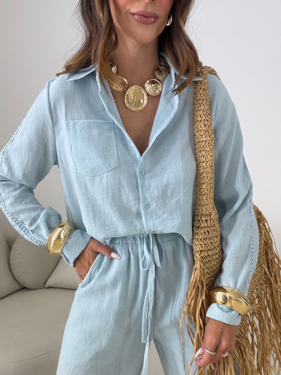 CONJUNTO JÉSSICA LINHO AZUL