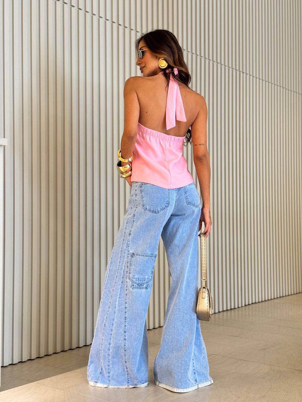 BLUSA AGATHA FRENTE ÚNICA ROSA