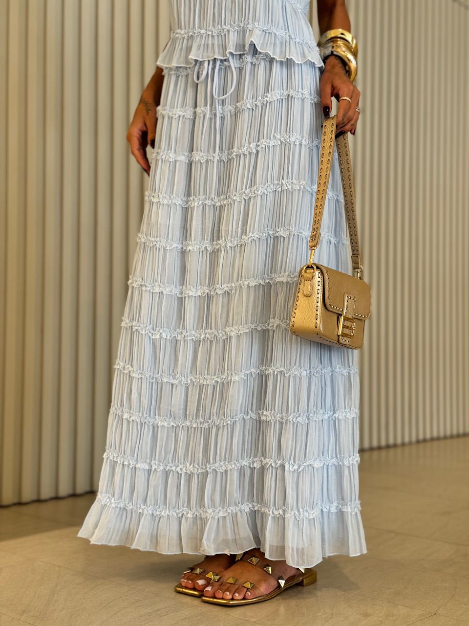 CONJUNTO KATE SAIA LONGA BABY BLUE