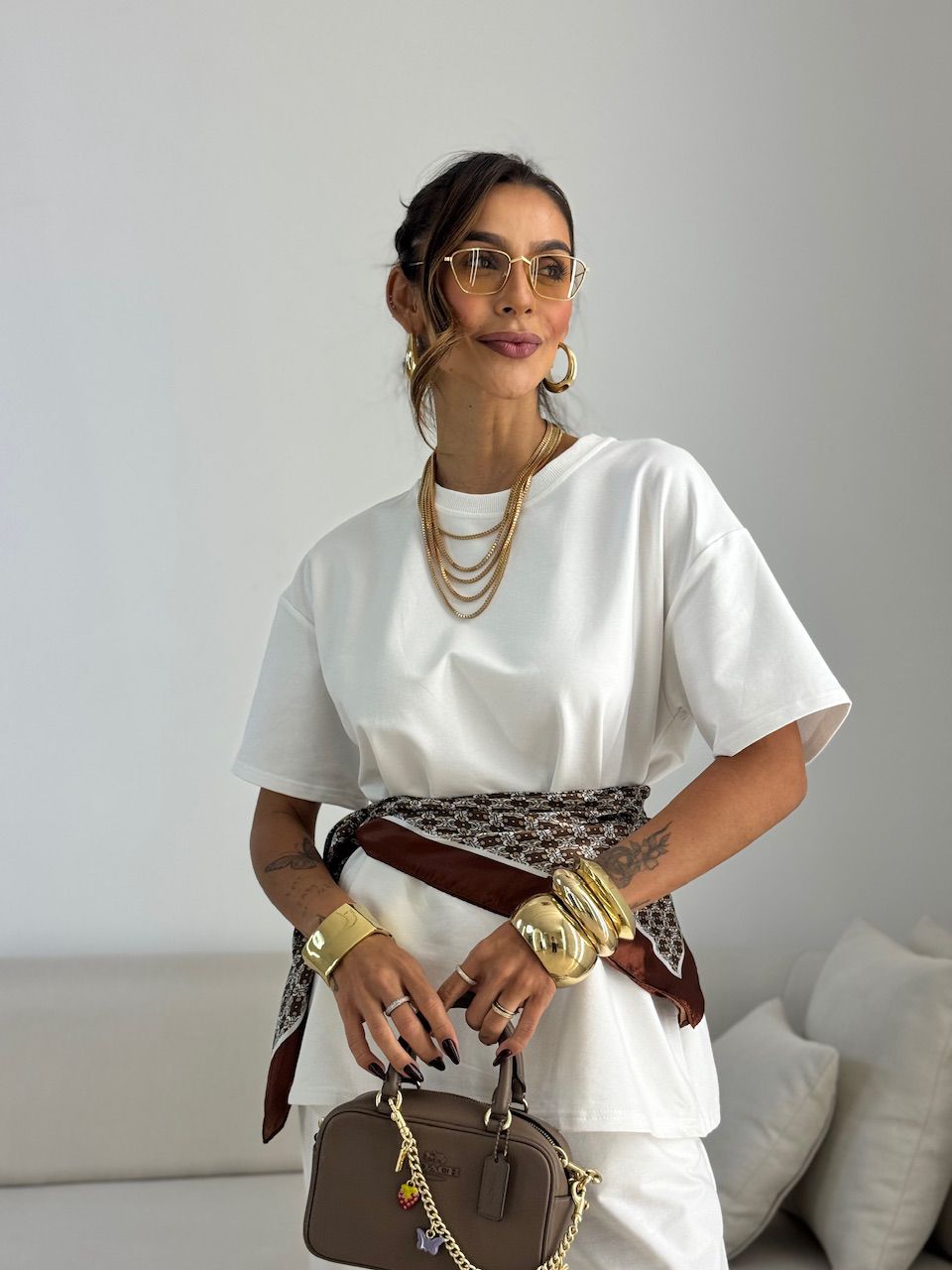 CONJUNTO MELISSA CAMISETA CALÇA OFF