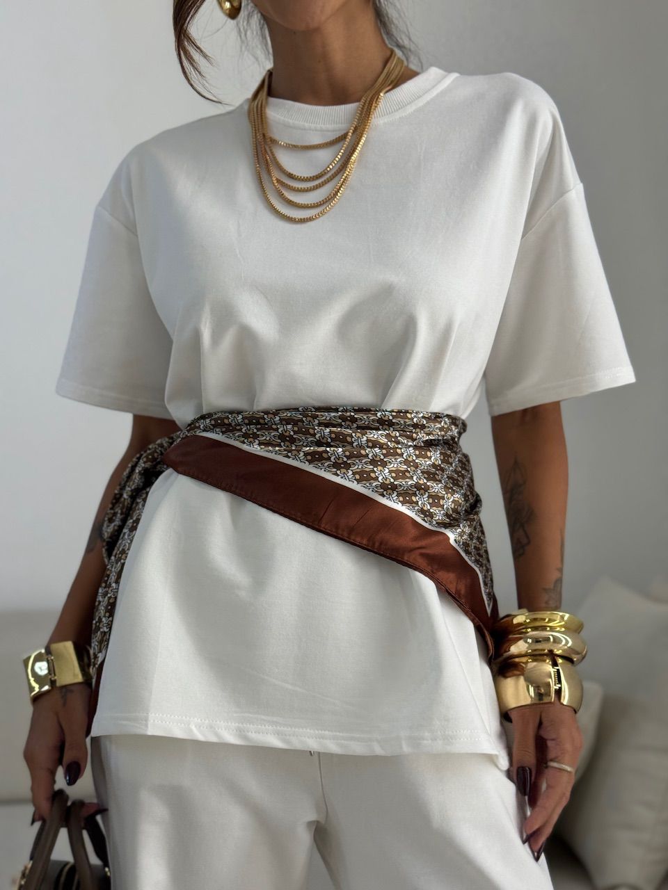 CONJUNTO MELISSA CAMISETA CALÇA OFF