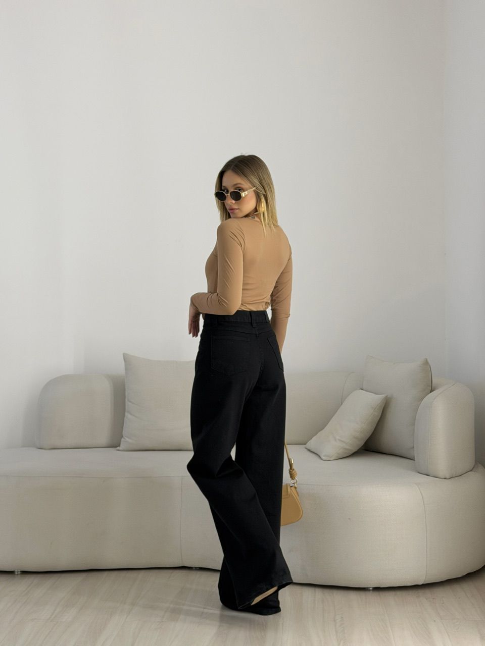 BLUSA AMANDA MANGA LONGA NUDE