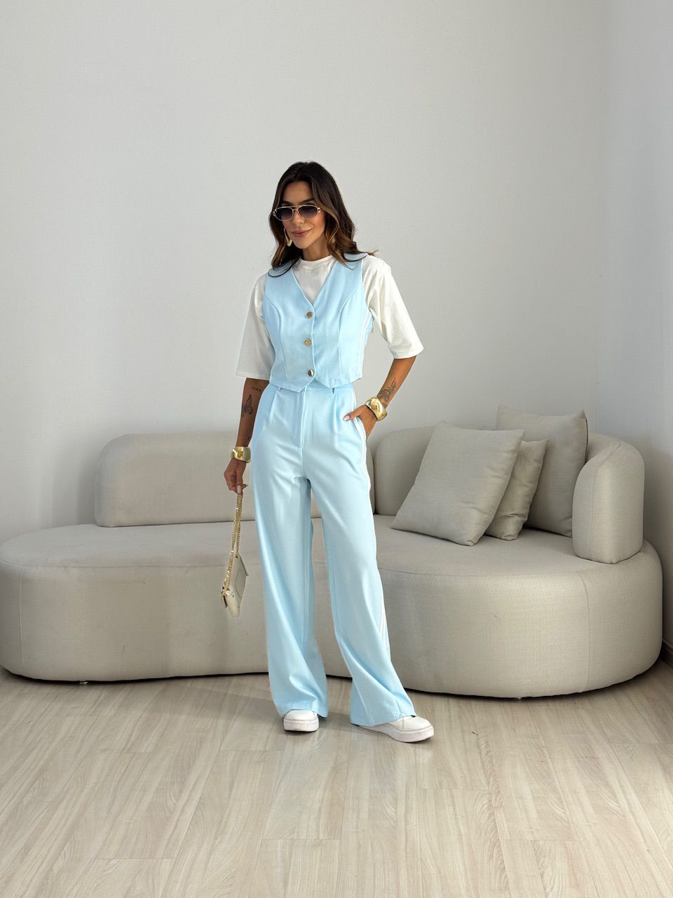CONJUNTO KIARA LISTRAS BABY BLUE