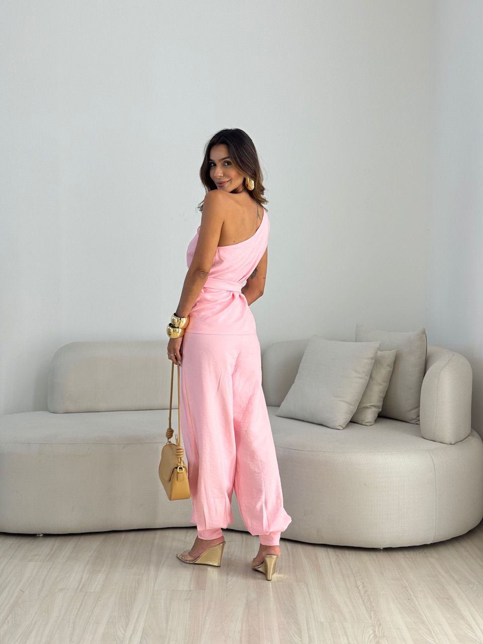 CONJUNTO LEILA NULA MANGA ROSA