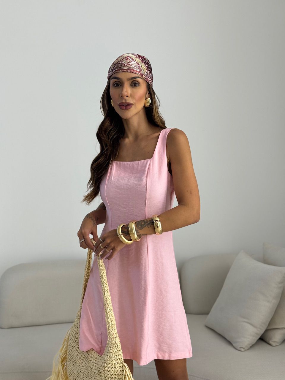 VESTIDO SOL CURTO ROSA