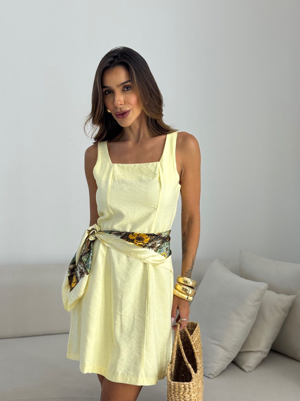 VESTIDO SOL CURTO YELLOW BUTTER