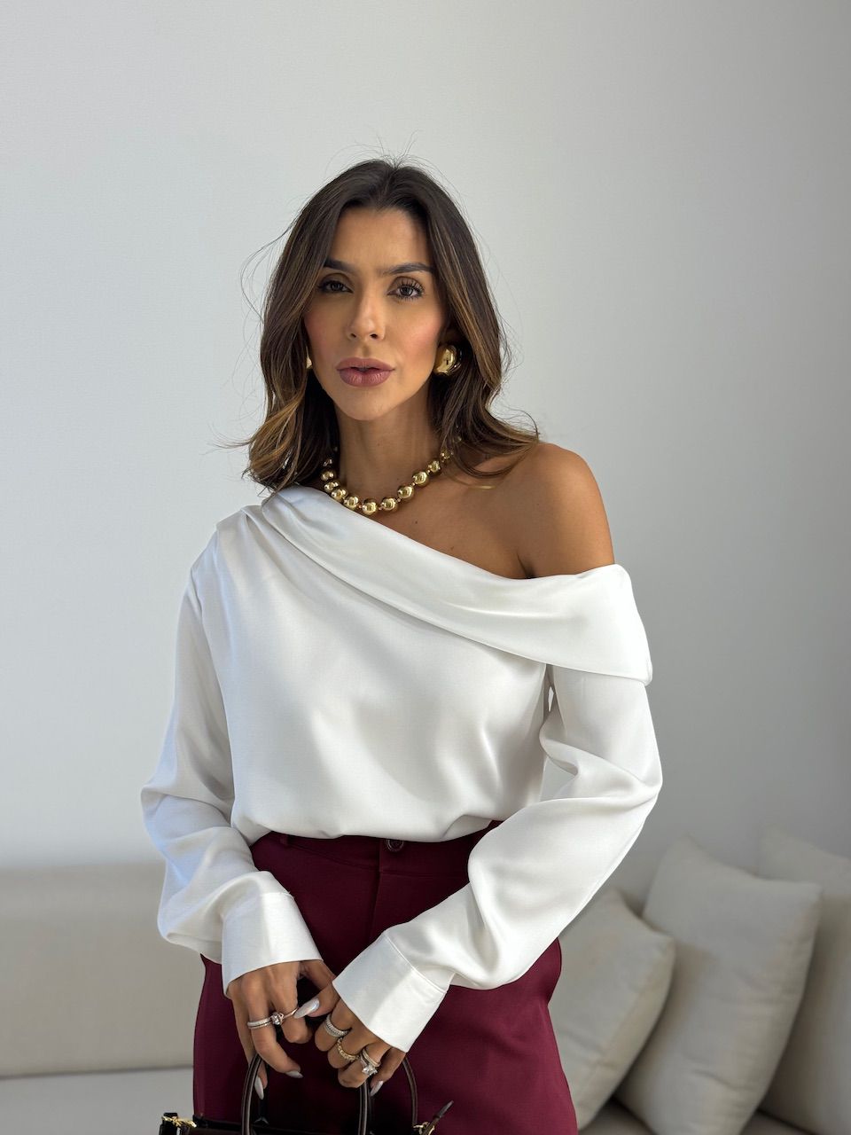 BLUSA PRISCILA OMBRO CAÍDO OFF