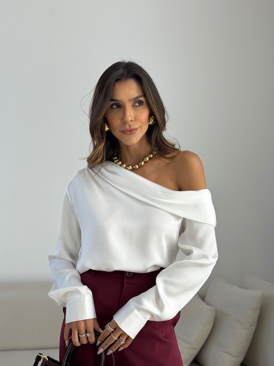BLUSA PRISCILA OMBRO CAÍDO OFF