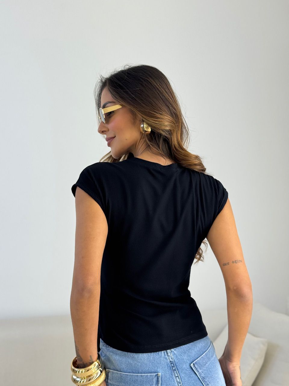 BLUSA SOLANGE AMARRAÇÃO PRETA