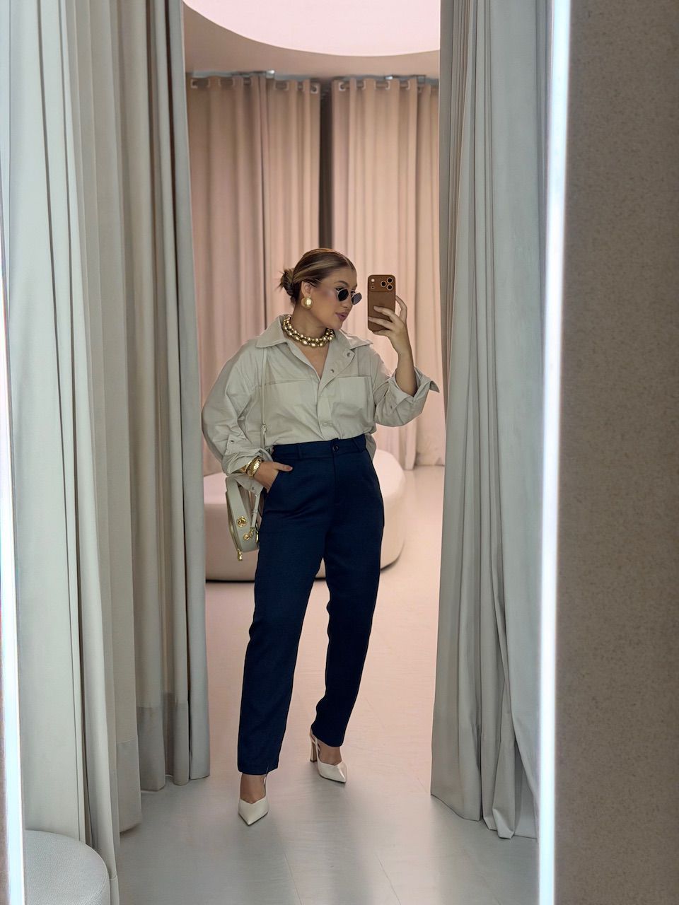 CALÇA ALICE ALFAIATARIA MARINHO