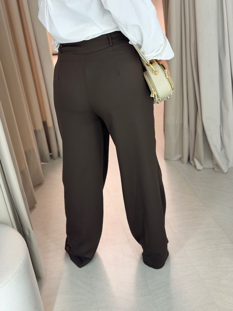 CALÇA ANA JULIA PANTALONA CAFÉ