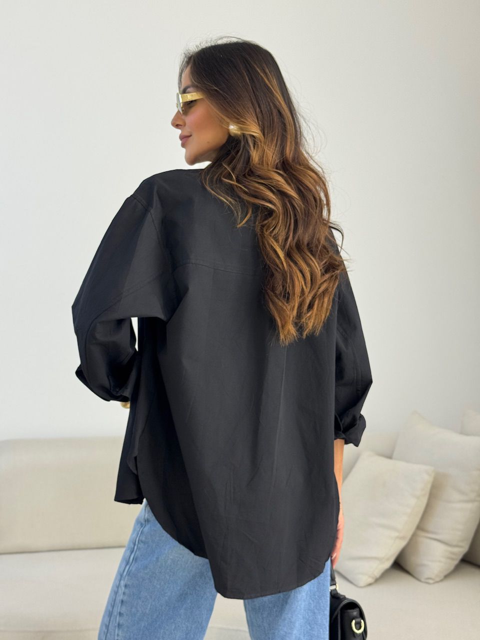 CAMISA GABI OVER PRETA