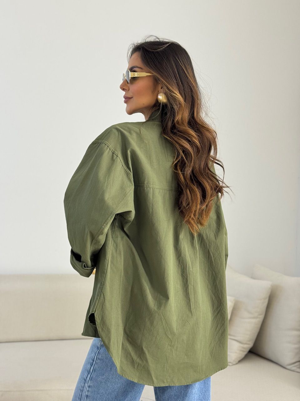 CAMISA GABI OVER VERDE