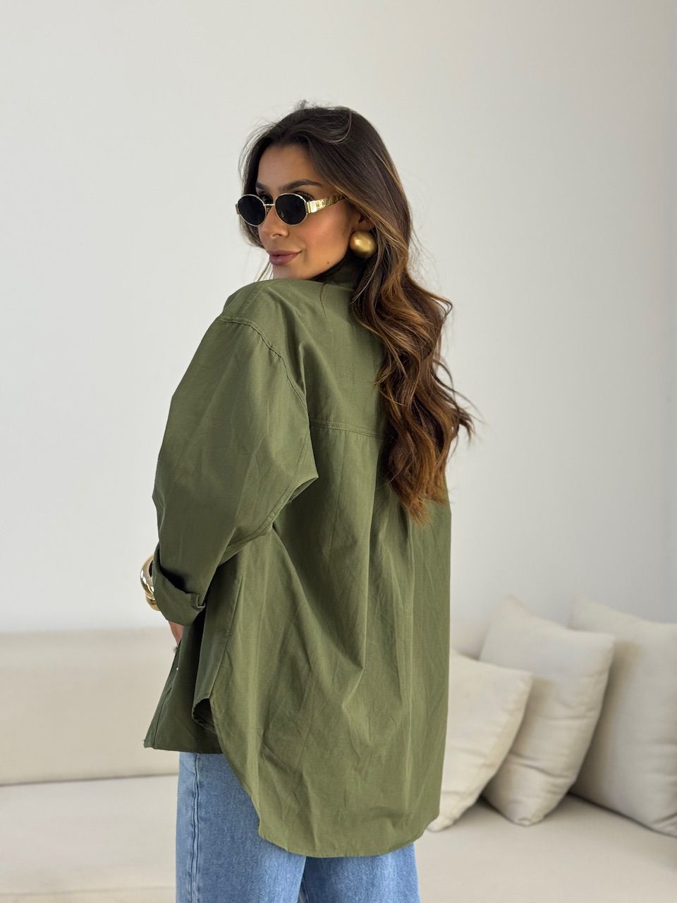 CAMISA GABI OVER VERDE