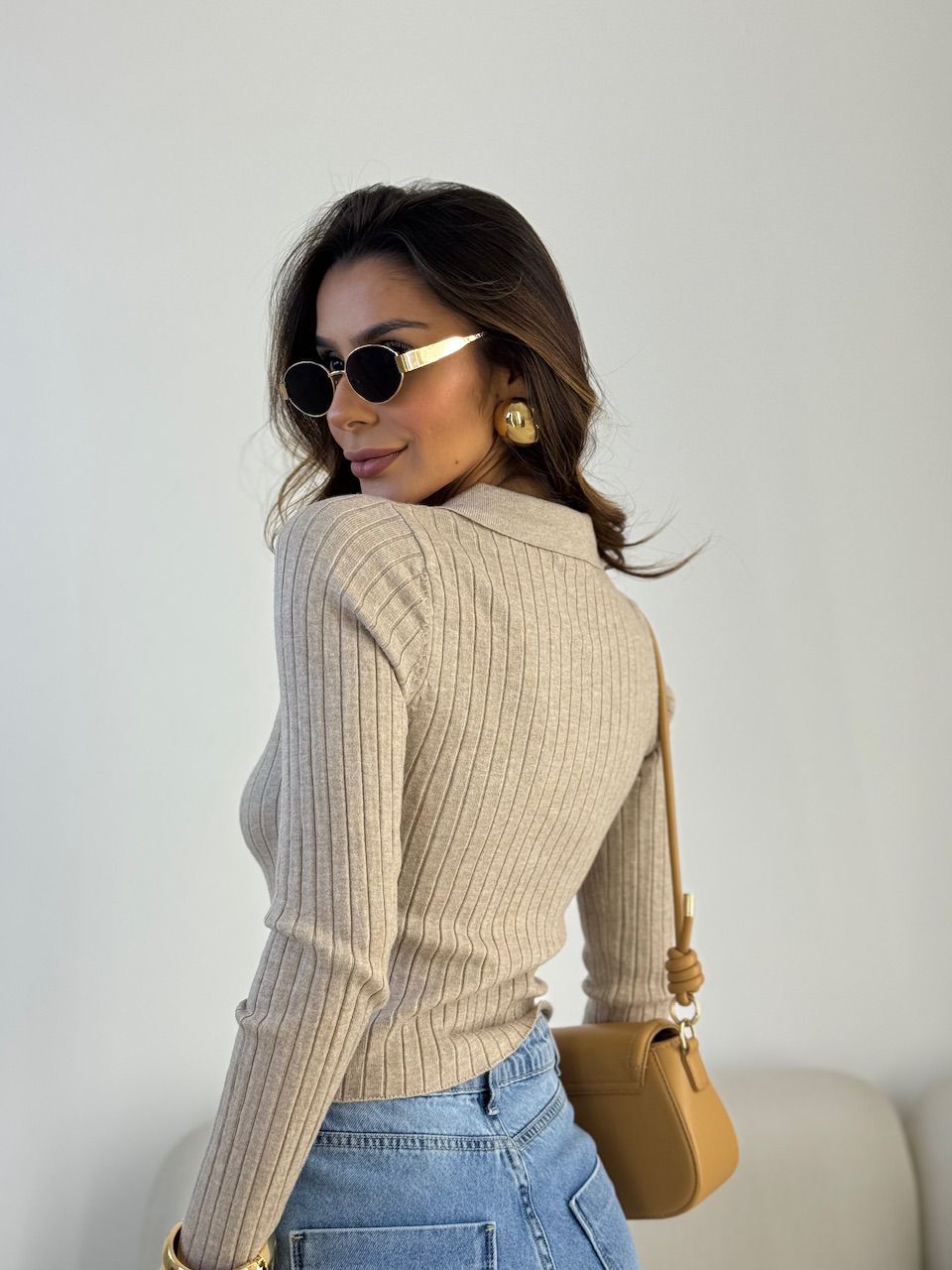 TRICOT DOMINIQUE ZÍPER AREIA